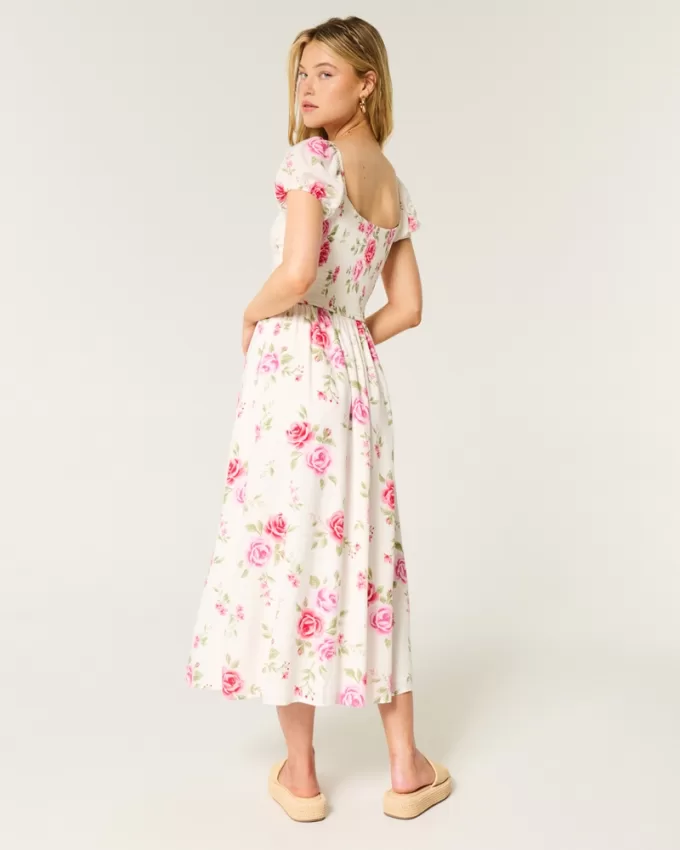 On/Off-the-Shoulder Drop-Waist Dress,On/Off-the-Shoulder Drop-Waist Dress