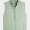 Onion-Quilted Puffer Vest,Onion-Quilted Puffer Vest