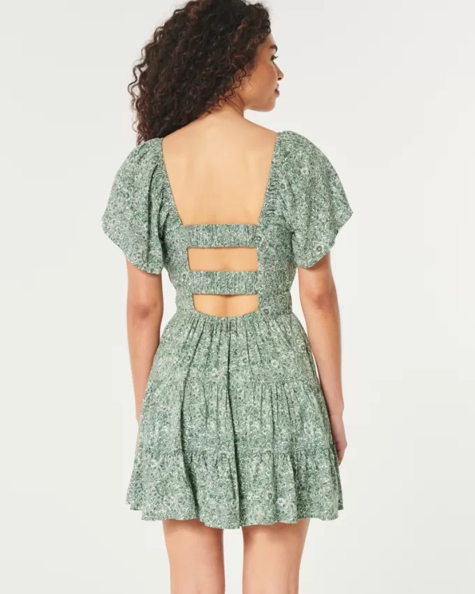 Open Back Channeled Skort Dress,Open Back Channeled Skort Dress