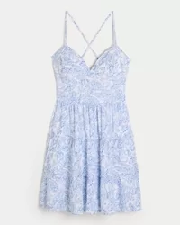 Open Back Tiered Mini Dress,Open Back Tiered Mini Dress