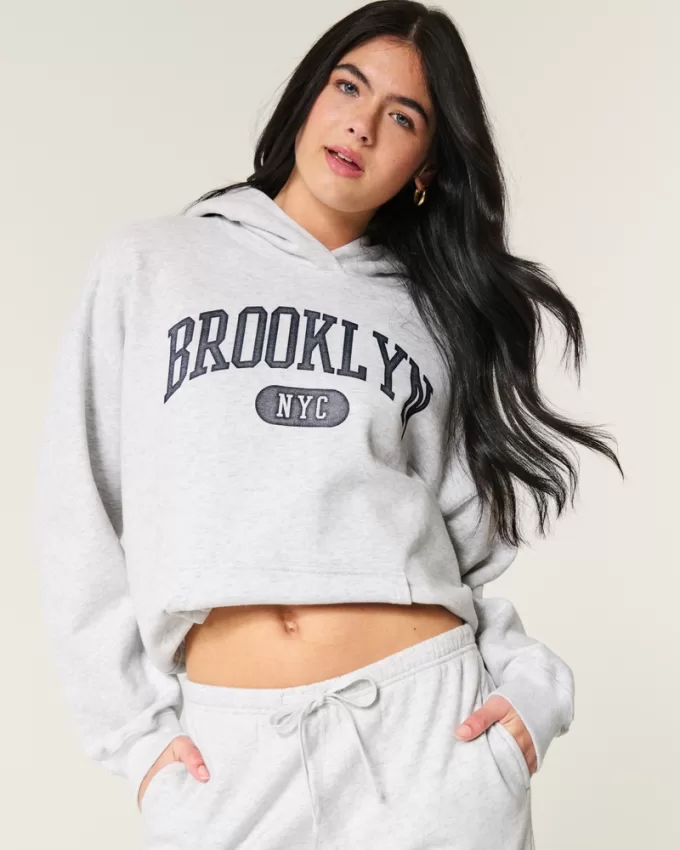 Oversized Brooklyn NYC Graphic Hoodie,Oversized Brooklyn NYC Graphic Hoodie