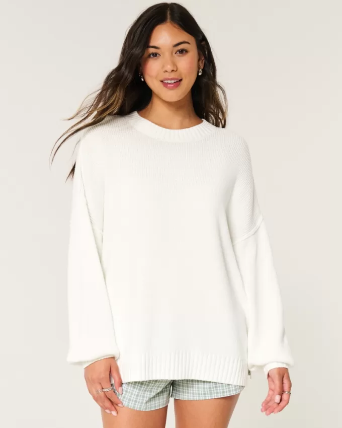 Oversized Crew Sweater,Oversized Crew Sweater