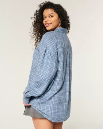Oversized Flannel Shirt,Oversized Flannel Shirt