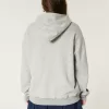 Oversized Football Graphic Hoodie,Oversized Football Graphic Hoodie