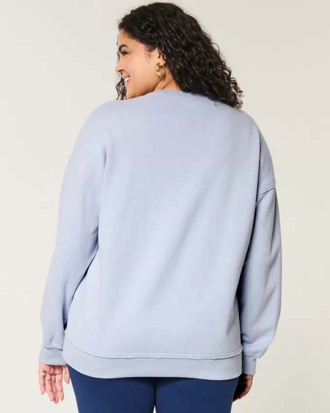 Oversized Gameday Graphic Notch-Neck Sweatshirt,Oversized Gameday Graphic Notch-Neck Sweatshirt