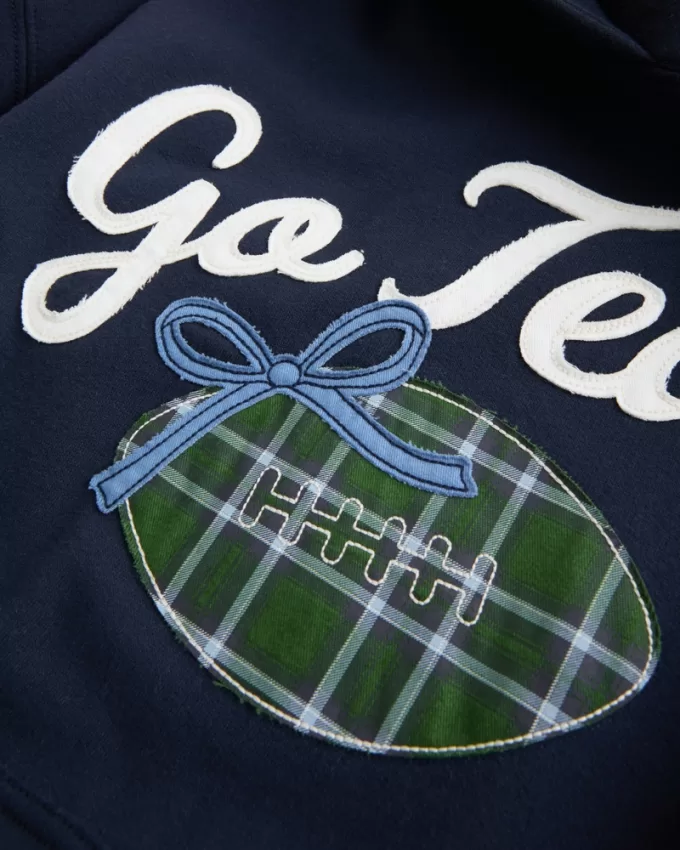 Oversized Go Team Graphic Hoodie,Oversized Go Team Graphic Hoodie