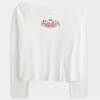 Oversized Long-Sleeve Snoopy Graphic Tee,Oversized Long-Sleeve Snoopy Graphic Tee