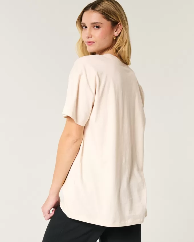 Oversized Minnie & Mickey Mouse Graphic Tee,Oversized Minnie & Mickey Mouse Graphic Tee