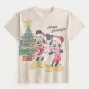 Oversized Minnie & Mickey Mouse Graphic Tee,Oversized Minnie & Mickey Mouse Graphic Tee