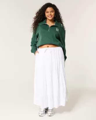 Oversized NYC Graphic Half-Zip Sweater,Oversized NYC Graphic Half-Zip Sweater