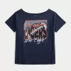 Oversized Off-the-Shoulder Auburn Tigers Graphic Tee,Oversized Off-the-Shoulder Auburn Tigers Graphic Tee