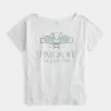 Oversized Off-the-Shoulder Pinegrove Racquet Club Graphic Tee,Oversized Off-the-Shoulder Pinegrove Racquet Club Graphic Tee