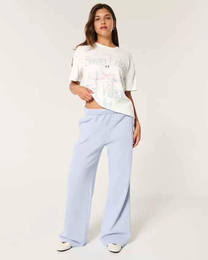 Oversized Swan Lake Graphic Tee,Oversized Swan Lake Graphic Tee