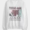 Oversized Texas A&M University Notch-Neck Sweatshirt,Oversized Texas A&M University Notch-Neck Sweatshirt