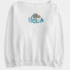 Oversized UCLA Off-the-Shoulder Sweatshirt,Oversized UCLA Off-the-Shoulder Sweatshirt