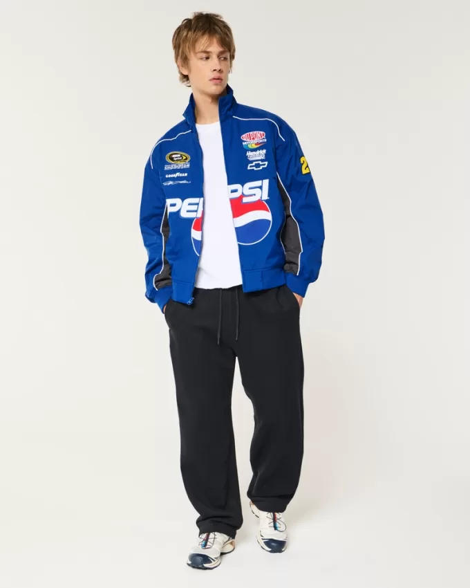 Pepsi NASCAR Graphic Zip-Up Racing Jacket,Pepsi NASCAR Graphic Zip-Up Racing Jacket