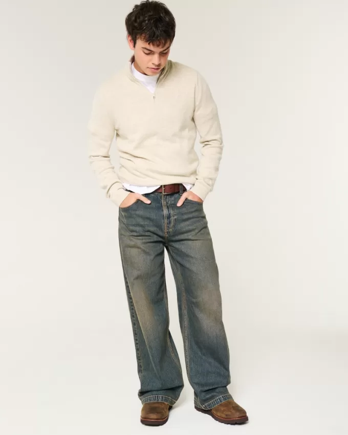 Quarter-Zip Sweater,Quarter-Zip Sweater