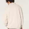 Relaxed Half-Zip Logo Sweatshirt,Relaxed Half-Zip Logo Sweatshirt