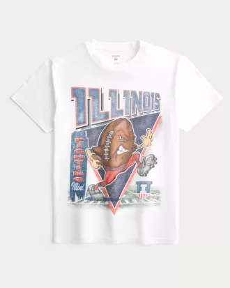 Relaxed Illinois Fighting Illini Graphic Tee,Relaxed Illinois Fighting Illini Graphic Tee
