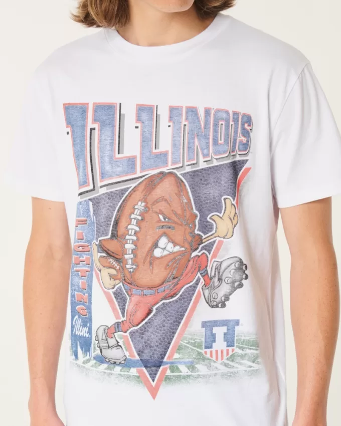 Relaxed Illinois Fighting Illini Graphic Tee,Relaxed Illinois Fighting Illini Graphic Tee