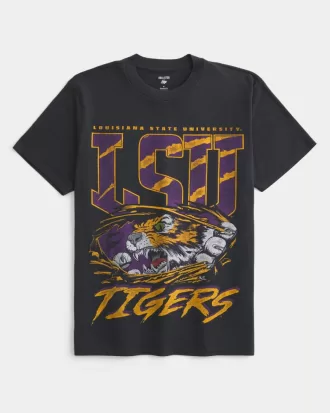Relaxed Louisiana State University Tigers Graphic Tee,Relaxed Louisiana State University Tigers Graphic Tee