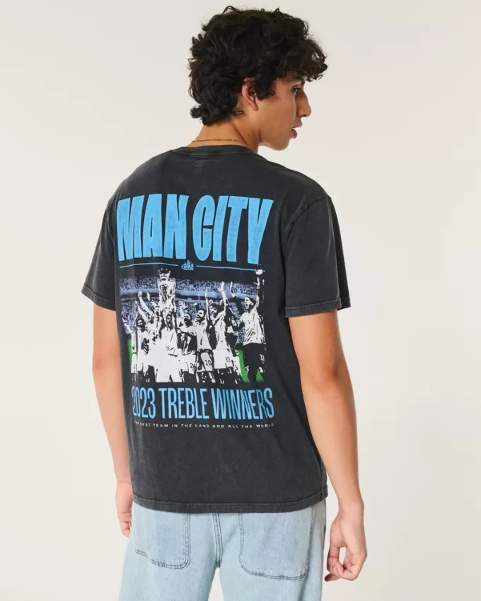 Relaxed Manchester City Graphic Tee,Relaxed Manchester City Graphic Tee