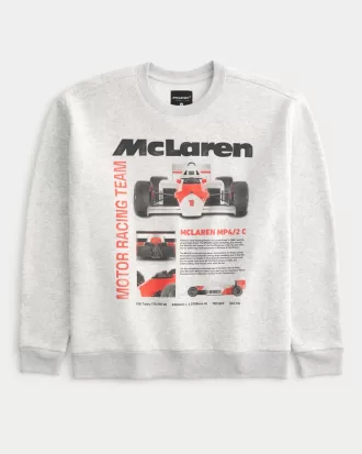 Relaxed McLaren Graphic Crew Sweatshirt,Relaxed McLaren Graphic Crew Sweatshirt
