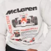 Relaxed McLaren Graphic Crew Sweatshirt,Relaxed McLaren Graphic Crew Sweatshirt