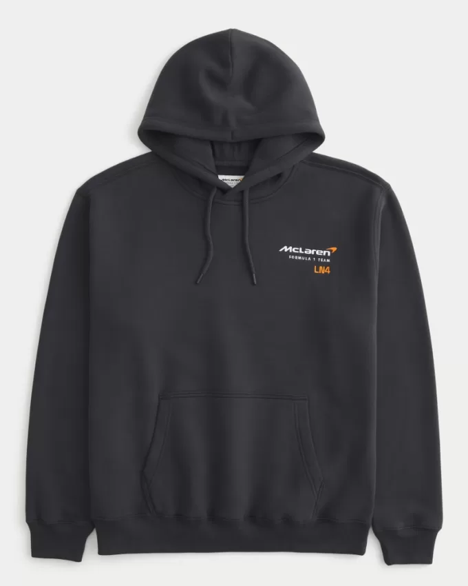 Relaxed McLaren Lando Norris Graphic Hoodie,Relaxed McLaren Lando Norris Graphic Hoodie