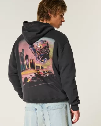 Relaxed Oracle Red Bull Racing Graphic Hoodie,Relaxed Oracle Red Bull Racing Graphic Hoodie