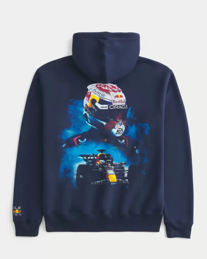 Relaxed Red Bull Oracle Racing Graphic Hoodie,Relaxed Red Bull Oracle Racing Graphic Hoodie