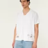 Relaxed Short-Sleeve Embroidered Western Graphic Shirt,Relaxed Short-Sleeve Embroidered Western Graphic Shirt