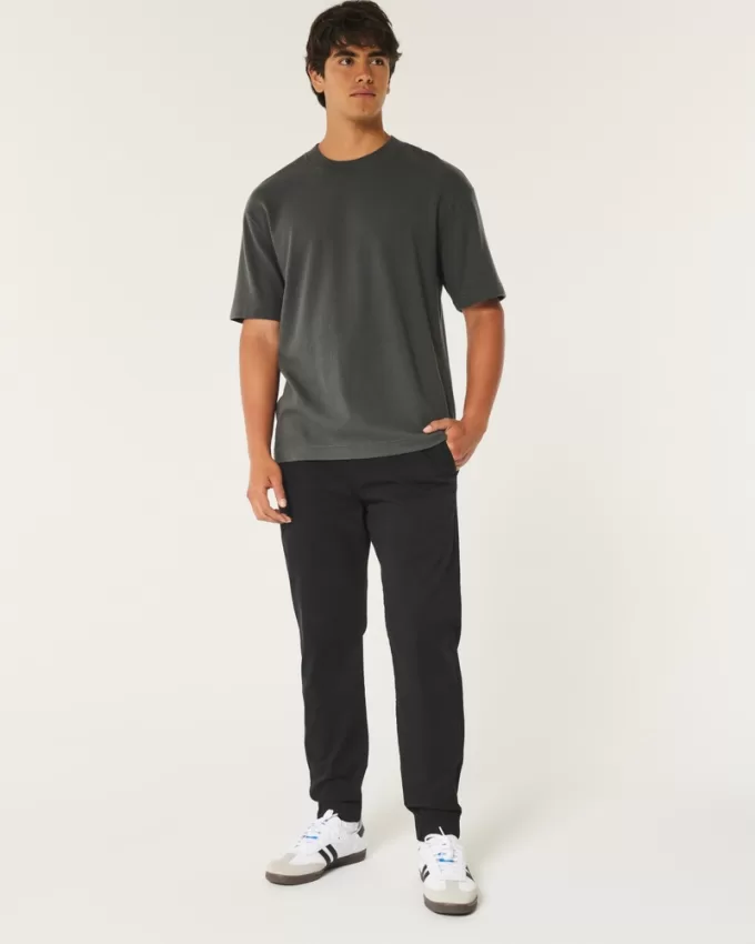 Relaxed Twill Joggers,Relaxed Twill Joggers
