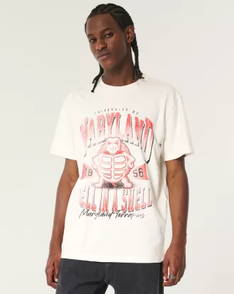 Relaxed University of Maryland Terrapins Graphic Tee,Relaxed University of Maryland Terrapins Graphic Tee