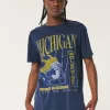 Relaxed University of Michigan Wolverines Graphic Tee,Relaxed University of Michigan Wolverines Graphic Tee