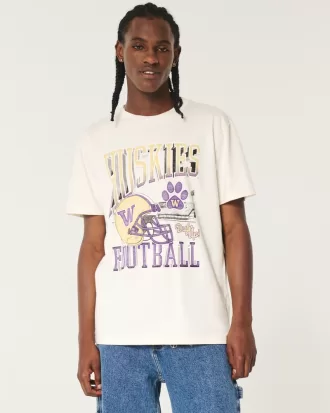 Relaxed University of Washington Huskies Graphic Tee,Relaxed University of Washington Huskies Graphic Tee