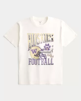 Relaxed University of Washington Huskies Graphic Tee,Relaxed University of Washington Huskies Graphic Tee