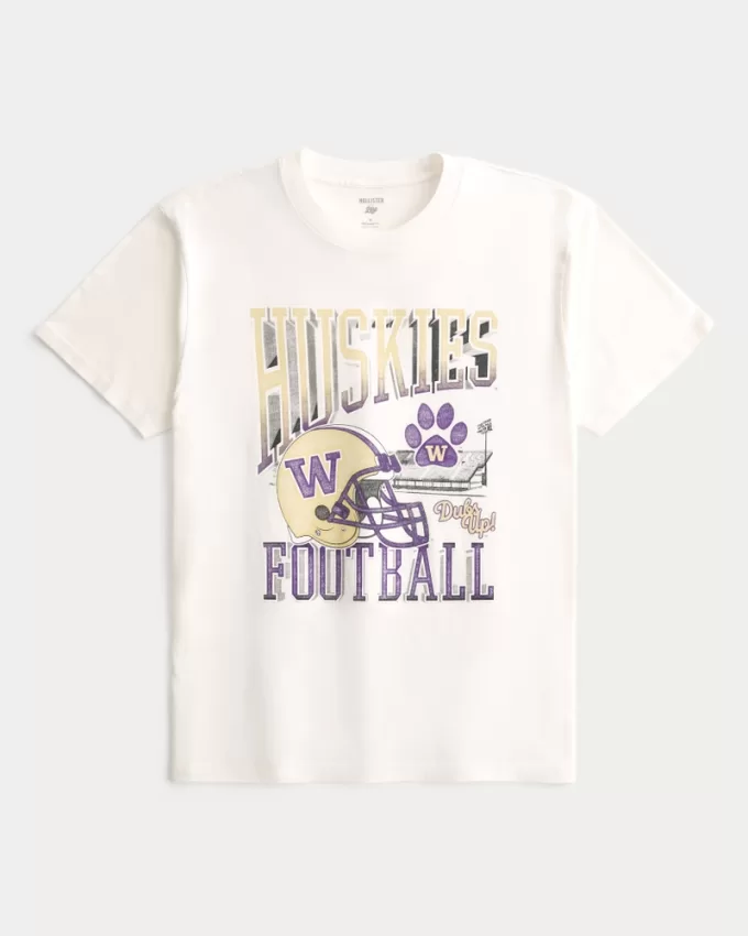 Relaxed University of Washington Huskies Graphic Tee,Relaxed University of Washington Huskies Graphic Tee