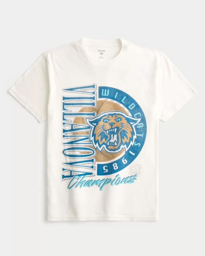 Relaxed Villanova Wildcats Graphic Tee,Relaxed Villanova Wildcats Graphic Tee