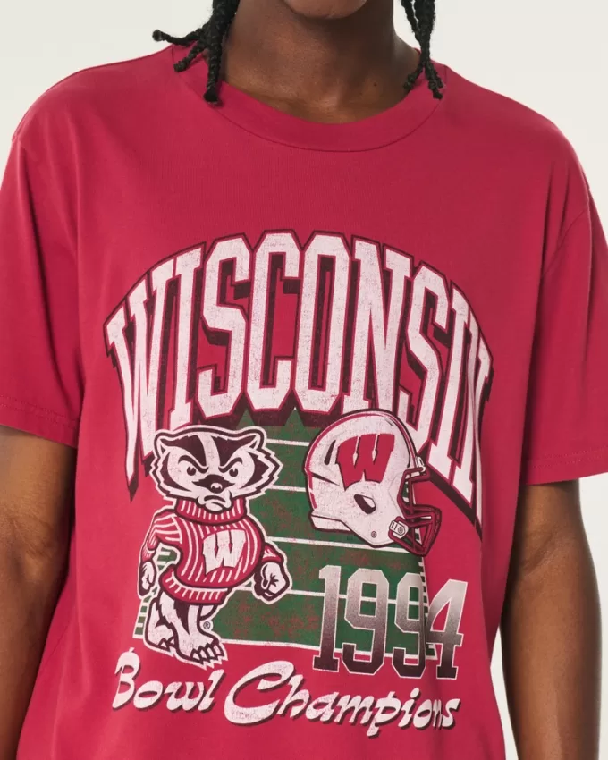 Relaxed Wisconsin Badgers Graphic Tee,Relaxed Wisconsin Badgers Graphic Tee