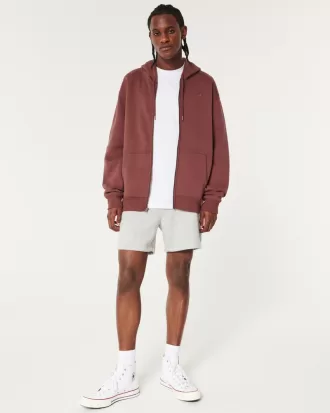 Relaxed Zip-Up Icon Hoodie,Relaxed Zip-Up Icon Hoodie