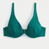 Ribbed High Apex Underwire Bikini Top,Ribbed High Apex Underwire Bikini Top