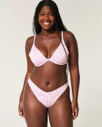 Ribbed High-Leg Cheekiest Bikini Bottom,Ribbed High-Leg Cheekiest Bikini Bottom