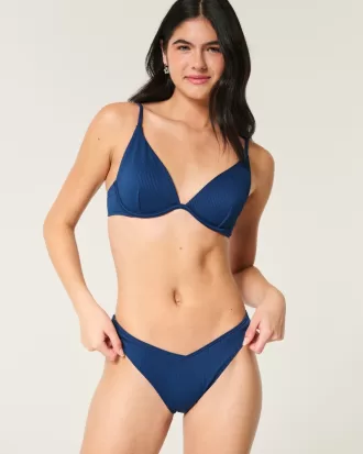 Ribbed High-Leg Cheekiest Bikini Bottom,Ribbed High-Leg Cheekiest Bikini Bottom