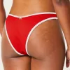 Ribbed High-Leg V-Waist Cheekiest Bikini Bottom,Ribbed High-Leg V-Waist Cheekiest Bikini Bottom
