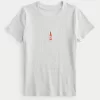 Ribbed Longer-Length Hot Sauce Graphic Baby Tee,Ribbed Longer-Length Hot Sauce Graphic Baby Tee