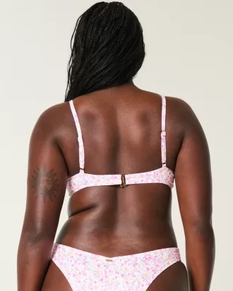 Ribbed Plunge Underwire Bikini Top,Ribbed Plunge Underwire Bikini Top