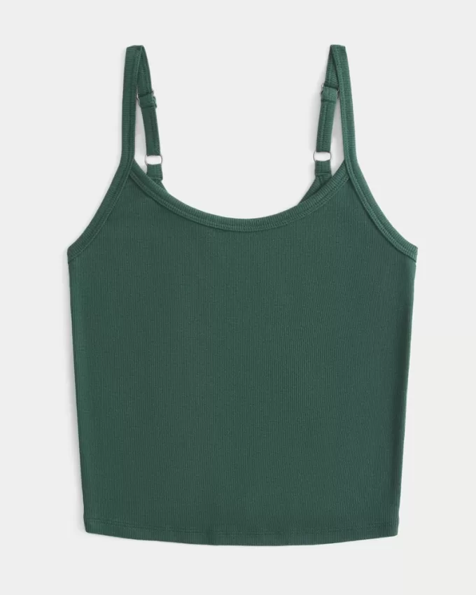 Ribbed Scoop Cami,Ribbed Scoop Cami