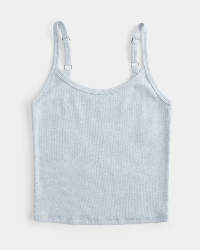 Ribbed Scoop Cami,Ribbed Scoop Cami