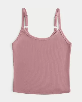 Ribbed Scoop Cami,Ribbed Scoop Cami